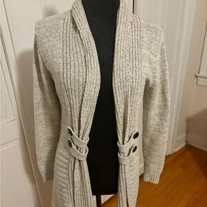 Apt. 9 Textured Knit Sweater in oatmeal/cream.